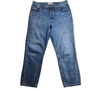 Everlane 90s Cheeky Jean Crop Organic Cotton‎ Denim High Rise Button-Fly Sz 30